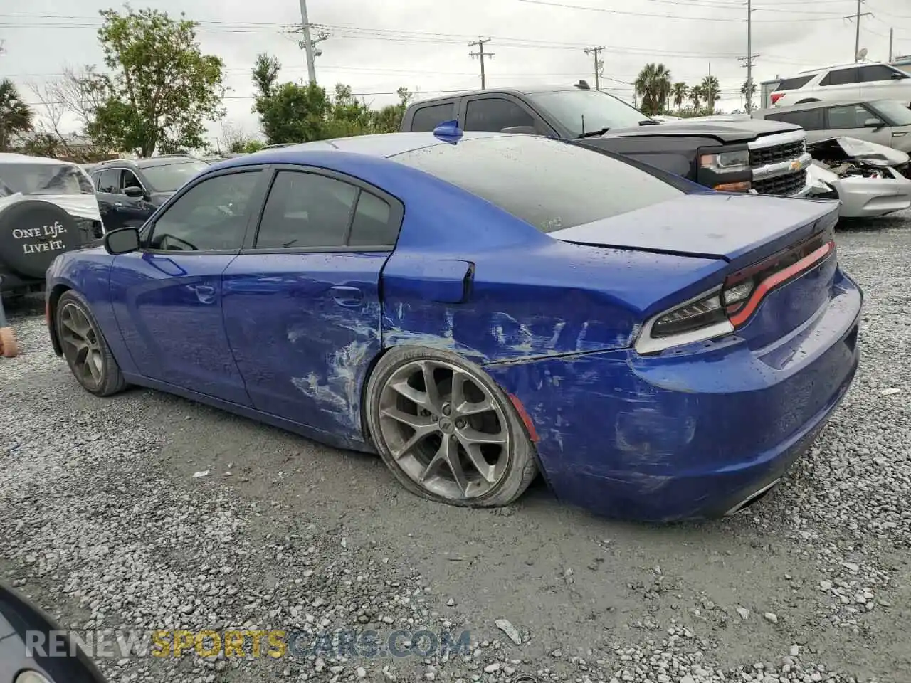 2 Photograph of a damaged car 2C3CDXBG5MH640893 DODGE CHARGER 2021