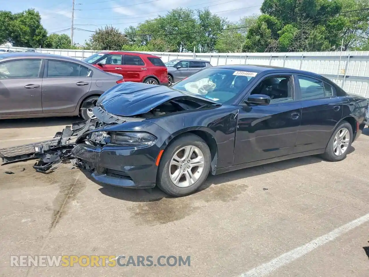 1 Photograph of a damaged car 2C3CDXBG6MH515143 DODGE CHARGER 2021