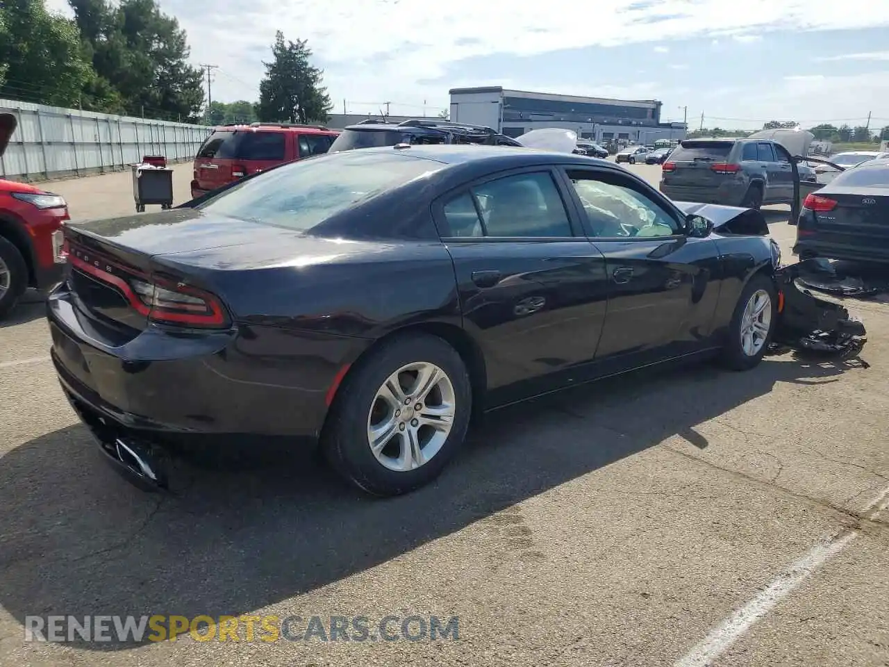 3 Photograph of a damaged car 2C3CDXBG6MH515143 DODGE CHARGER 2021