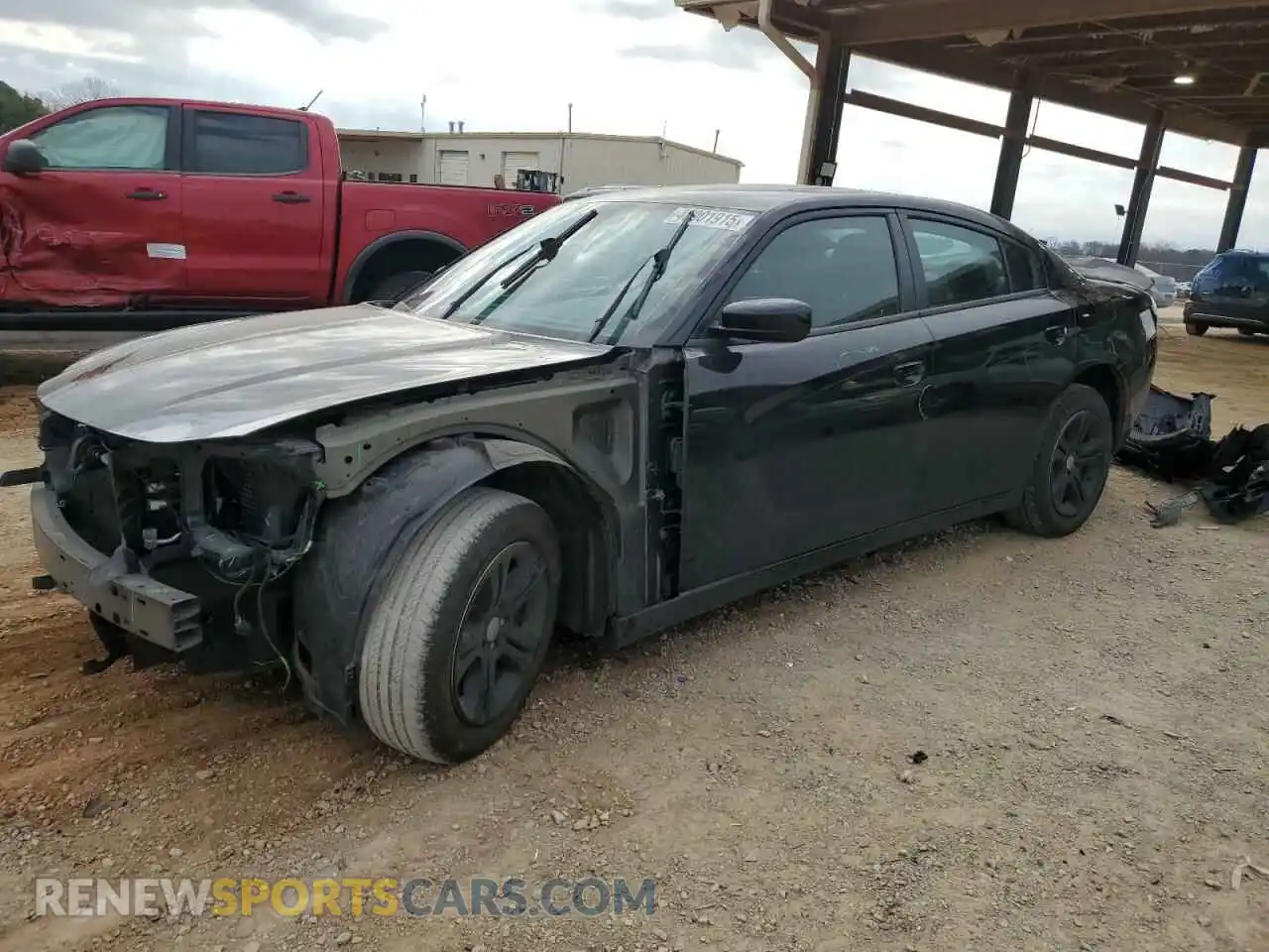 1 Photograph of a damaged car 2C3CDXBG6MH522285 DODGE CHARGER 2021