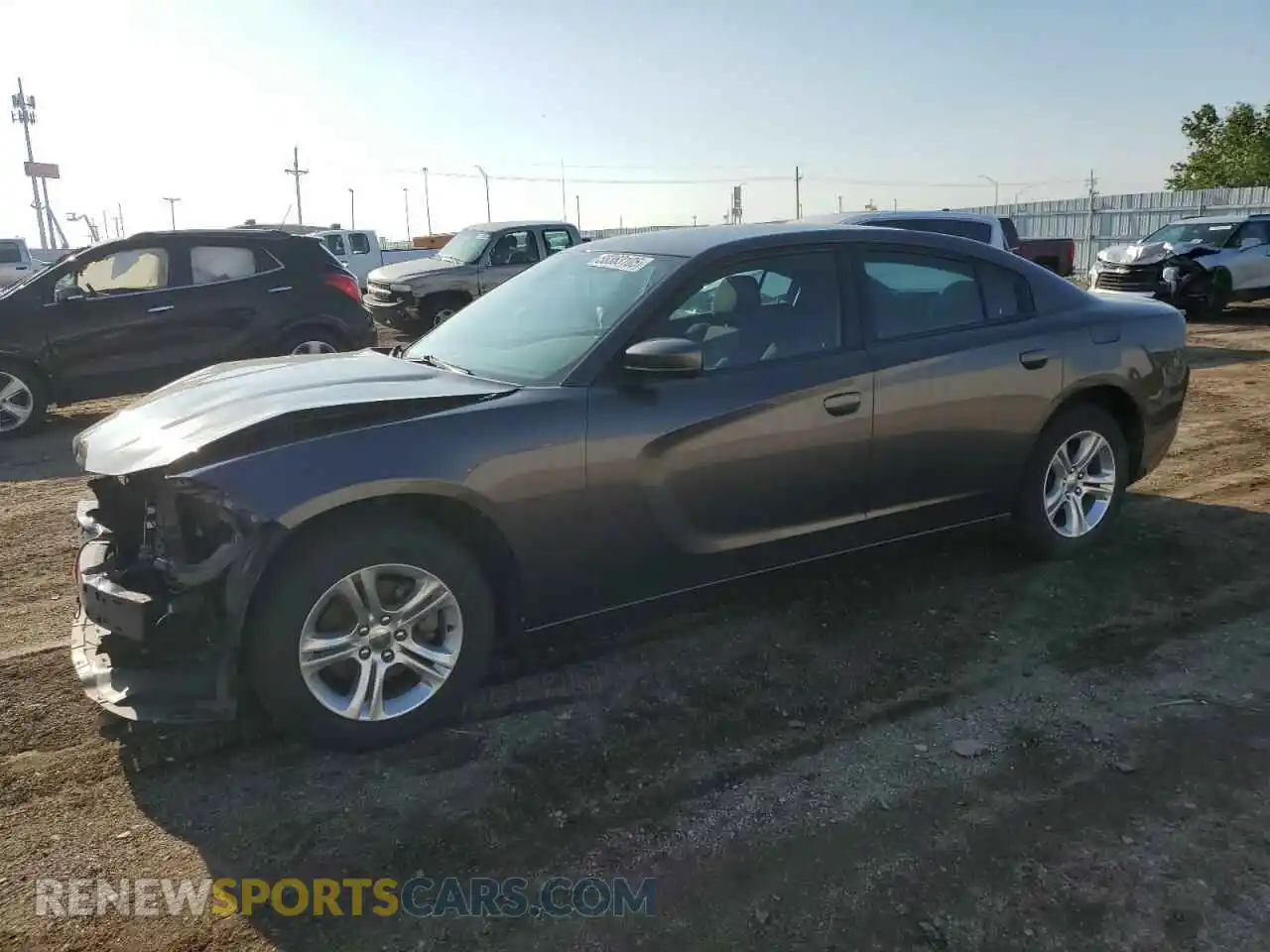 1 Photograph of a damaged car 2C3CDXBG6MH568649 DODGE CHARGER 2021