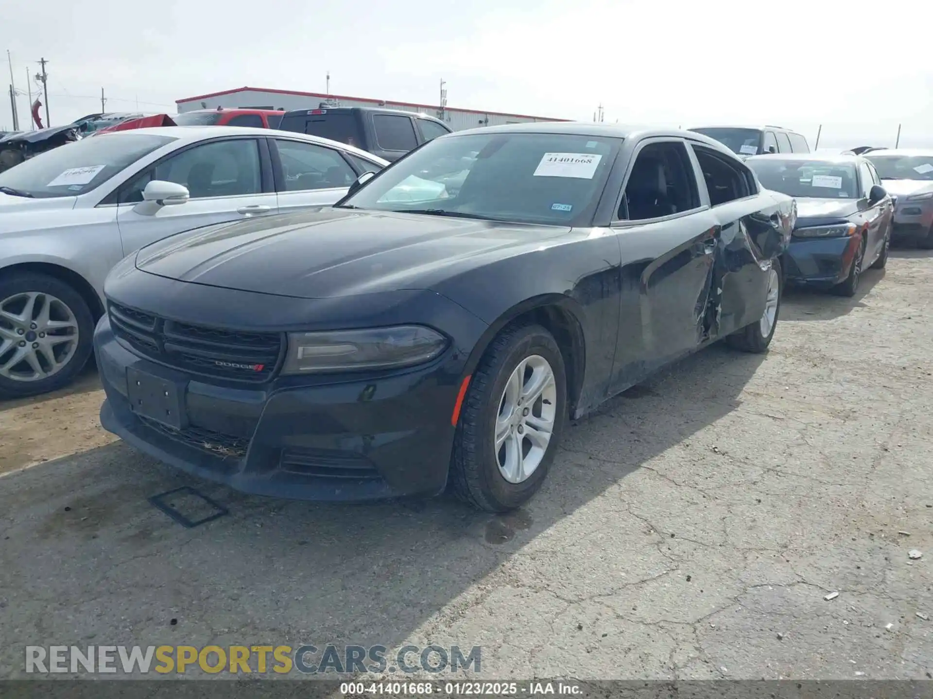 2 Photograph of a damaged car 2C3CDXBG6MH584365 DODGE CHARGER 2021