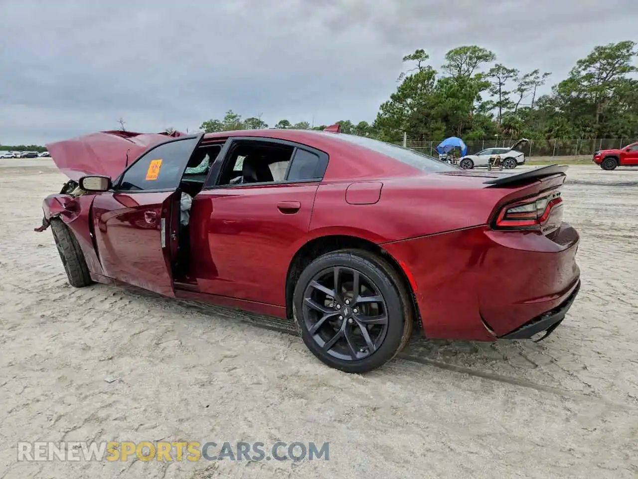 2 Photograph of a damaged car 2C3CDXBG6MH625867 DODGE CHARGER 2021
