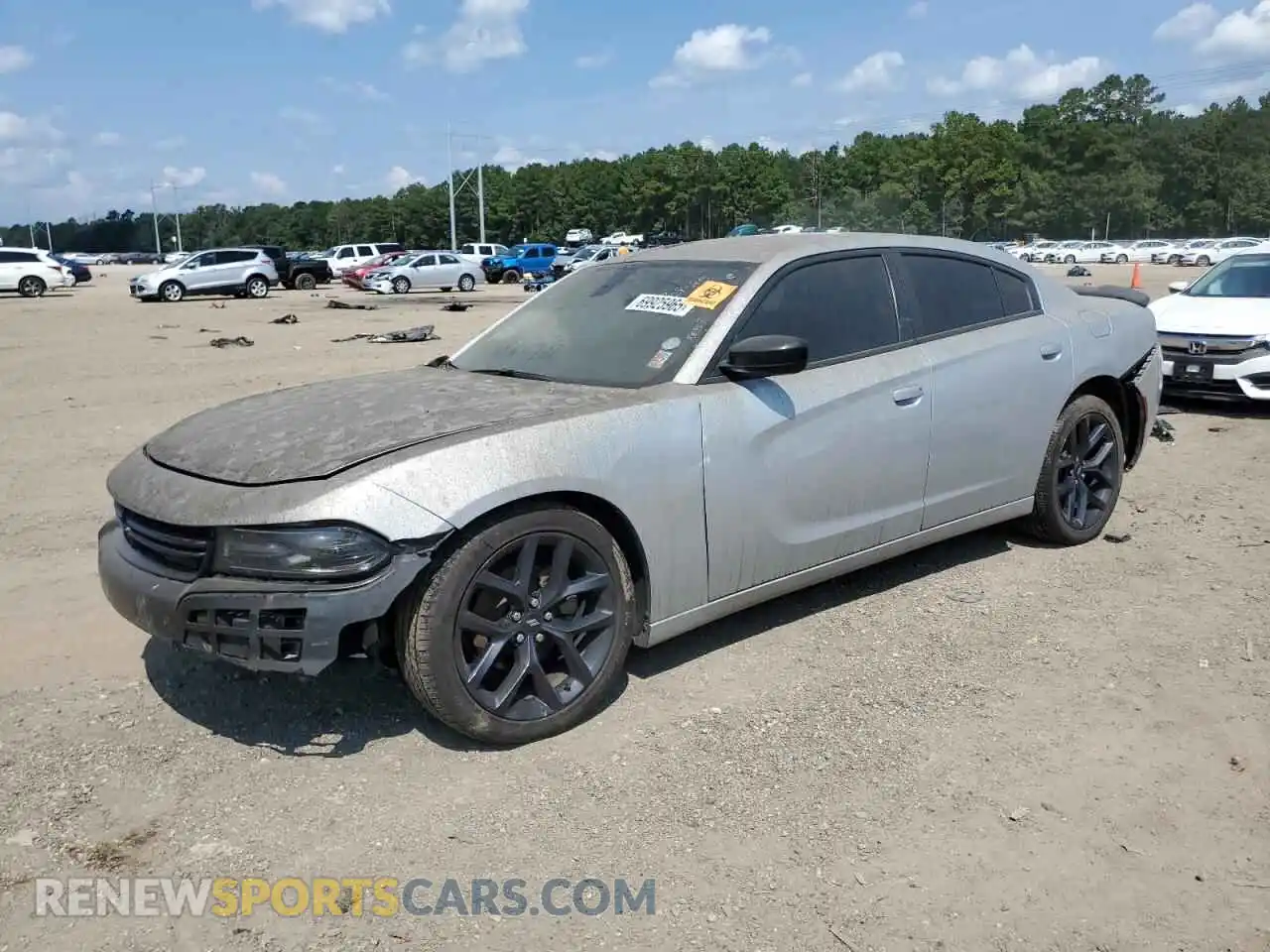 1 Photograph of a damaged car 2C3CDXBG6MH658867 DODGE CHARGER 2021