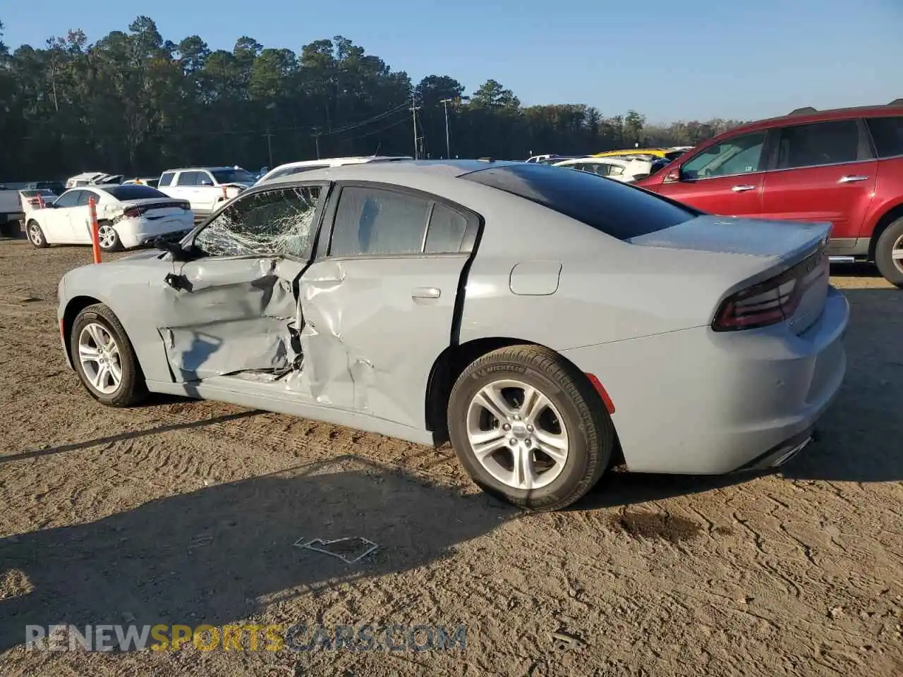 2 Photograph of a damaged car 2C3CDXBG6MH675409 DODGE CHARGER 2021