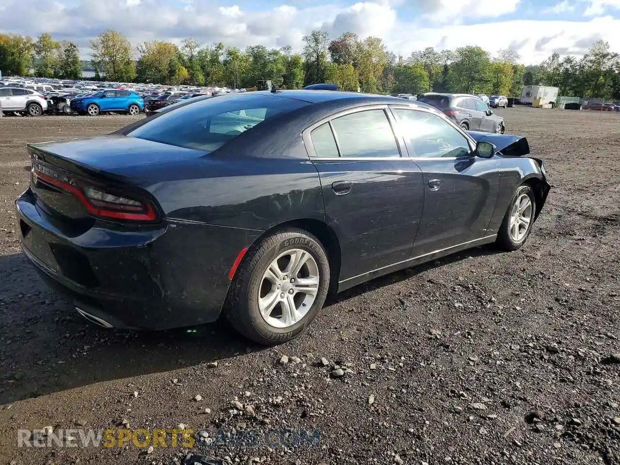 3 fotografías del automóvil dañado 2C3CDXBG7MH541699 DODGE CHARGER 2021