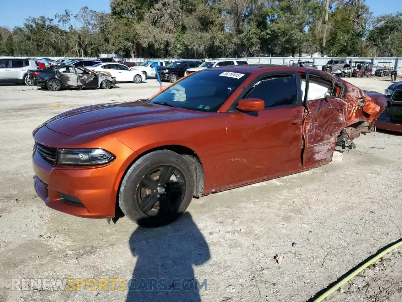 1 Photograph of a damaged car 2C3CDXBG7MH642712 DODGE CHARGER 2021
