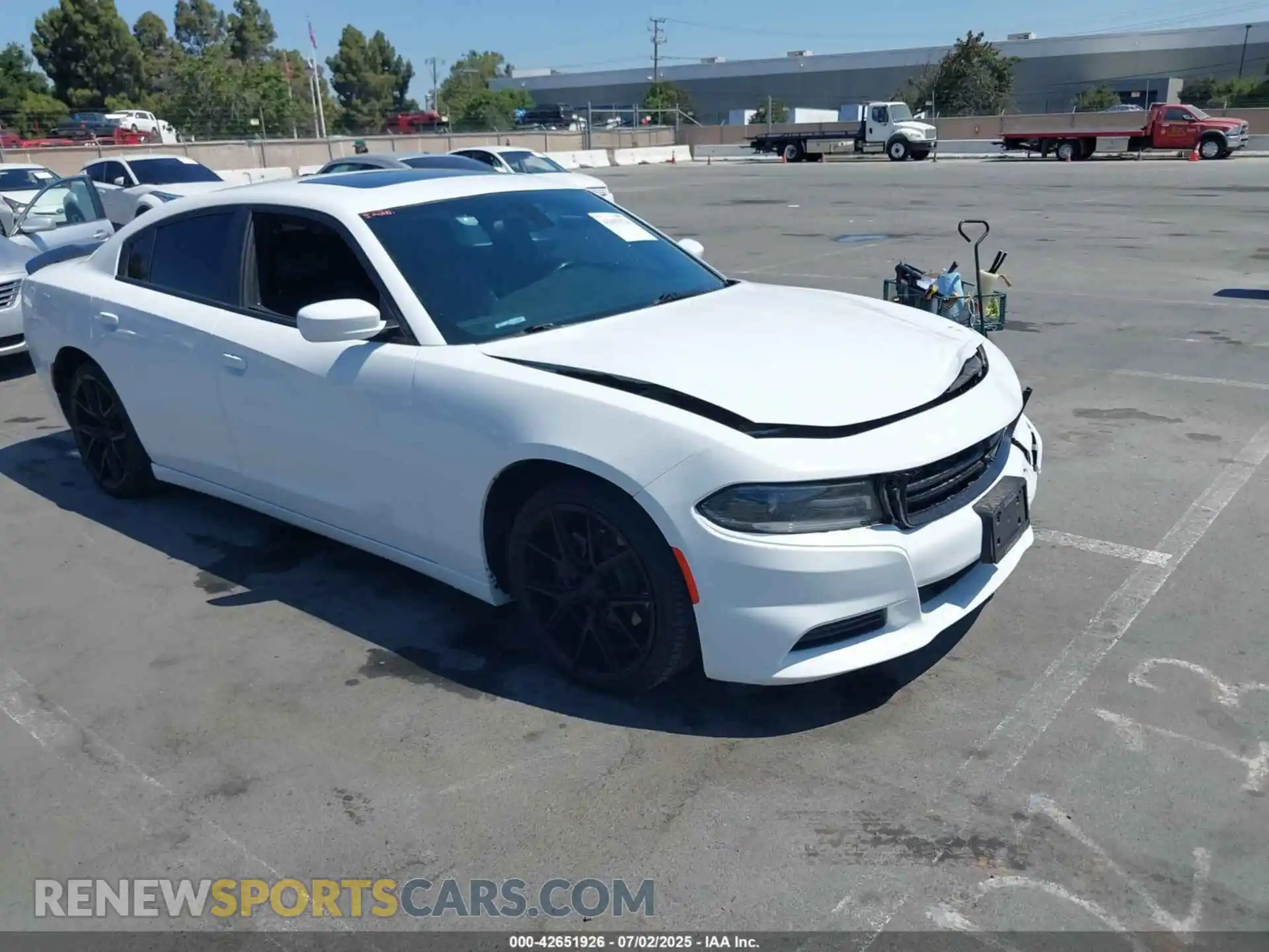 1 Photograph of a damaged car 2C3CDXBG8MH518075 DODGE CHARGER 2021