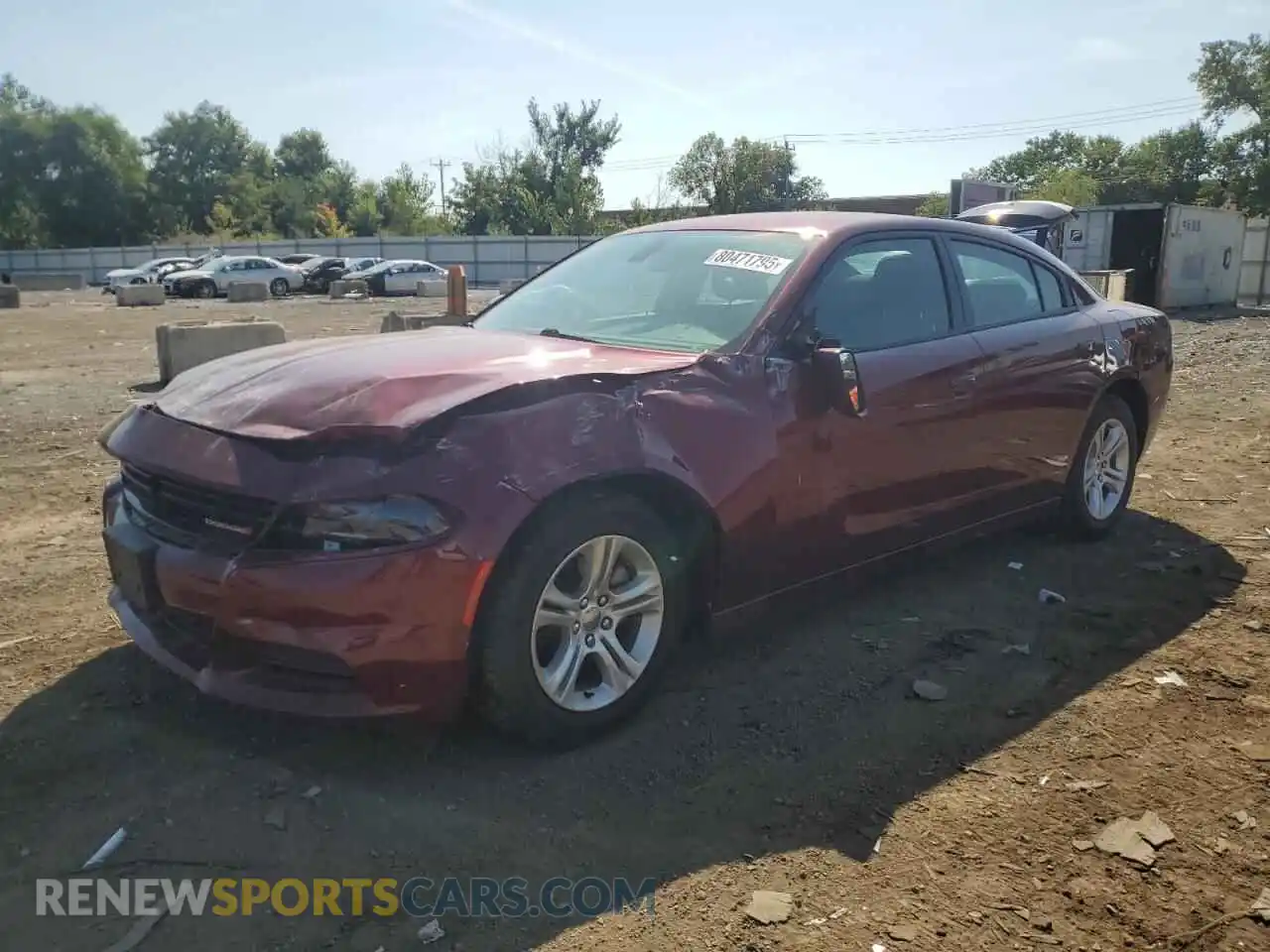 1 Photograph of a damaged car 2C3CDXBG8MH564991 DODGE CHARGER 2021
