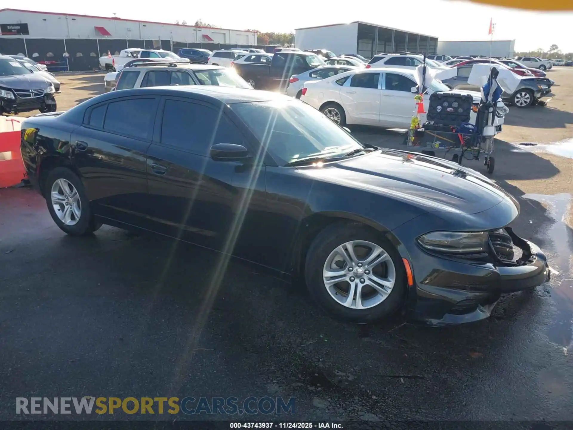 1 Photograph of a damaged car 2C3CDXBG8MH580897 DODGE CHARGER 2021