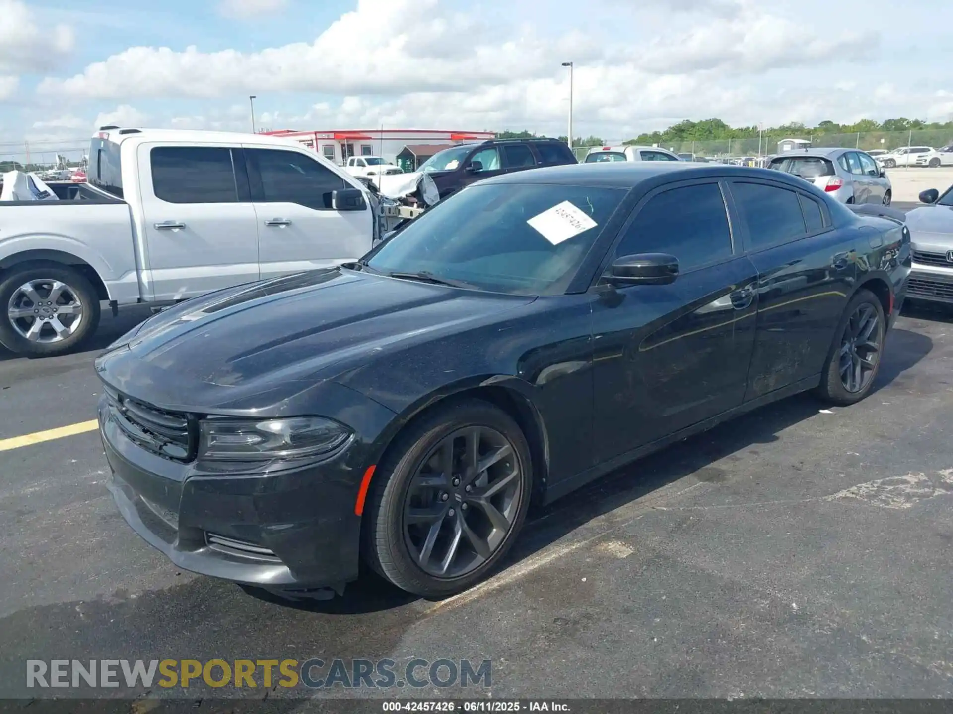 2 Photograph of a damaged car 2C3CDXBG8MH616104 DODGE CHARGER 2021
