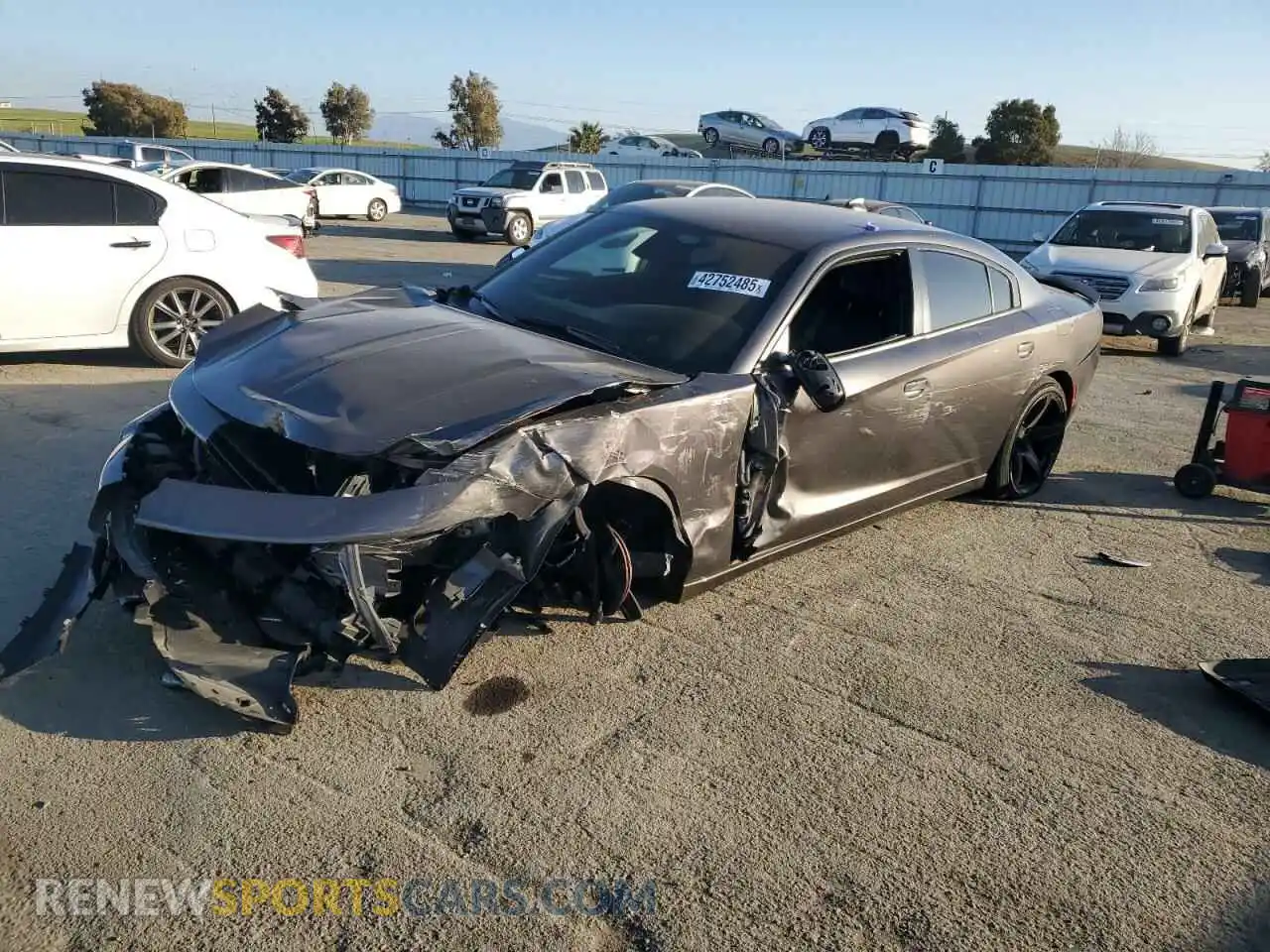 1 Photograph of a damaged car 2C3CDXBG8MH622887 DODGE CHARGER 2021