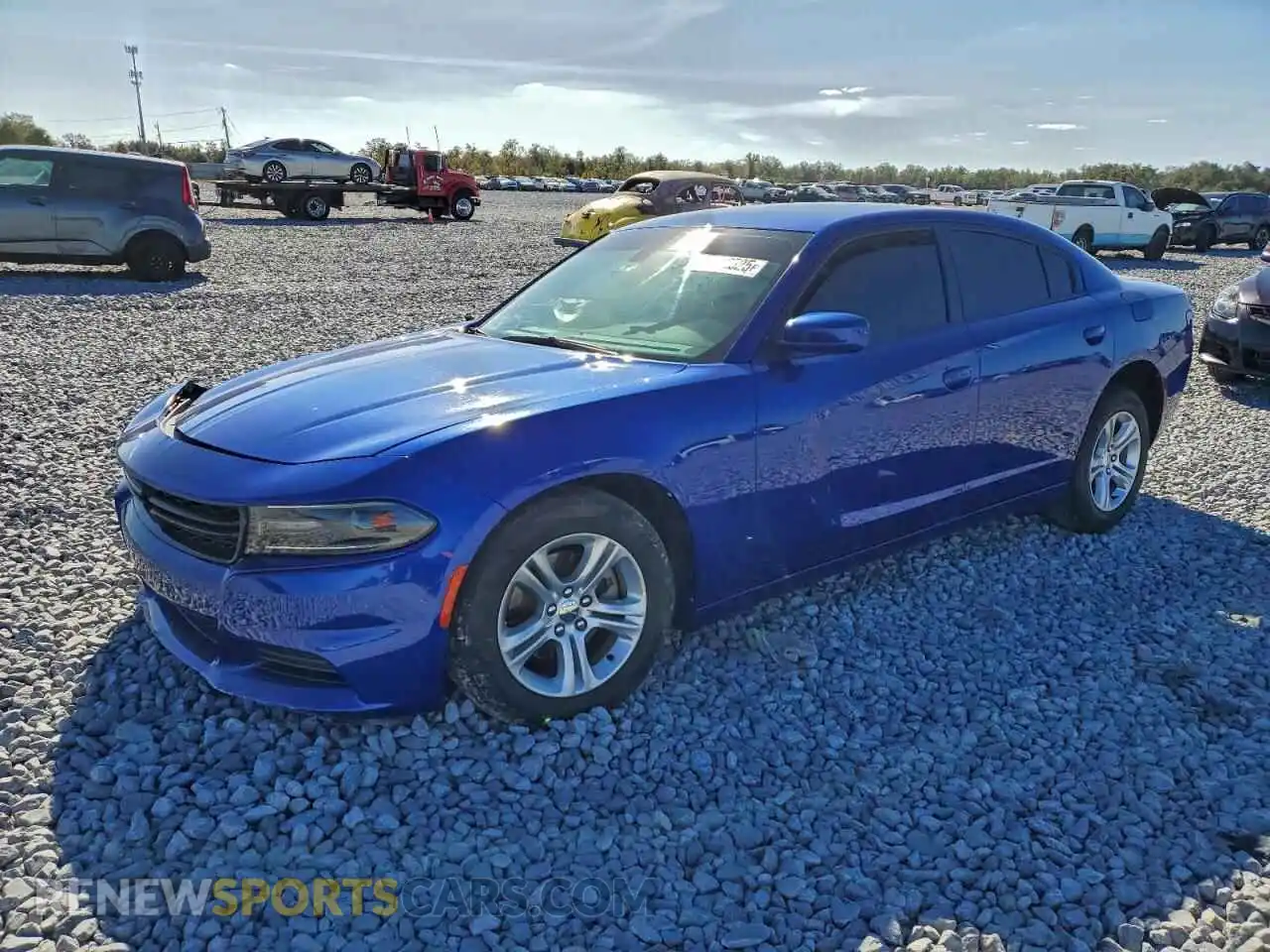 1 Photograph of a damaged car 2C3CDXBG9MH659706 DODGE CHARGER 2021