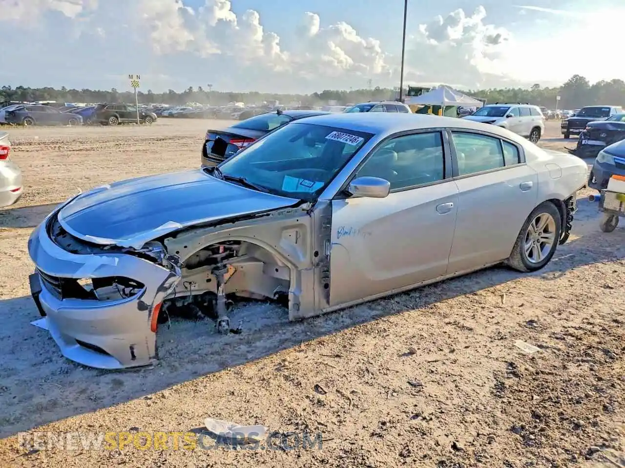 1 Photograph of a damaged car 2C3CDXBG9MH667921 DODGE CHARGER 2021