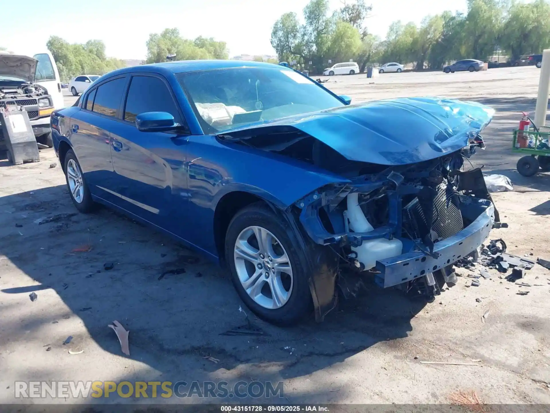 1 Photograph of a damaged car 2C3CDXBGXMH530275 DODGE CHARGER 2021
