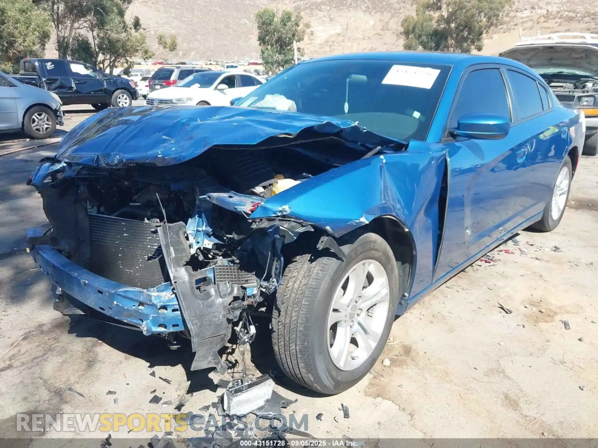 2 Photograph of a damaged car 2C3CDXBGXMH530275 DODGE CHARGER 2021