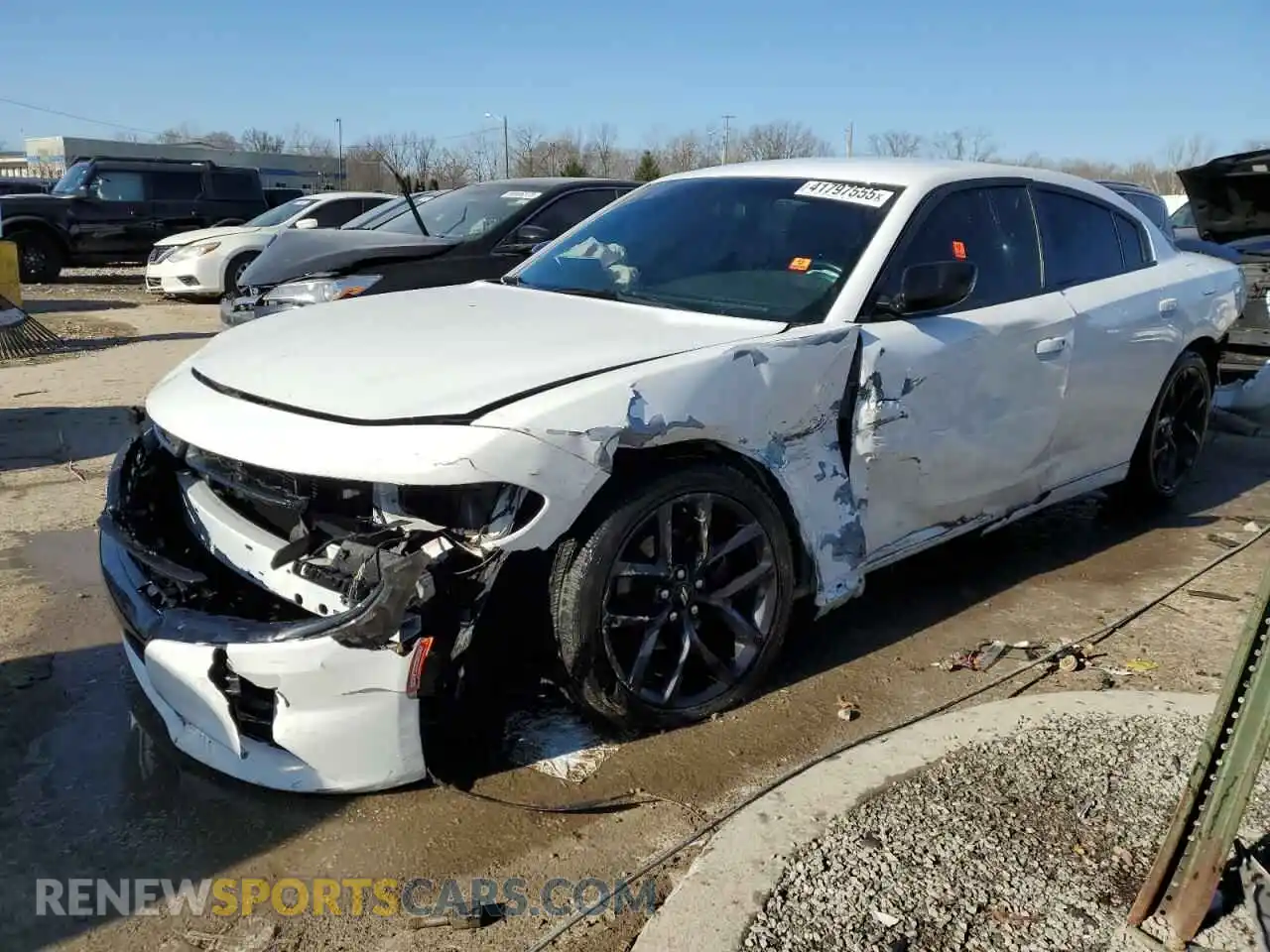 1 Photograph of a damaged car 2C3CDXBGXMH533855 DODGE CHARGER 2021