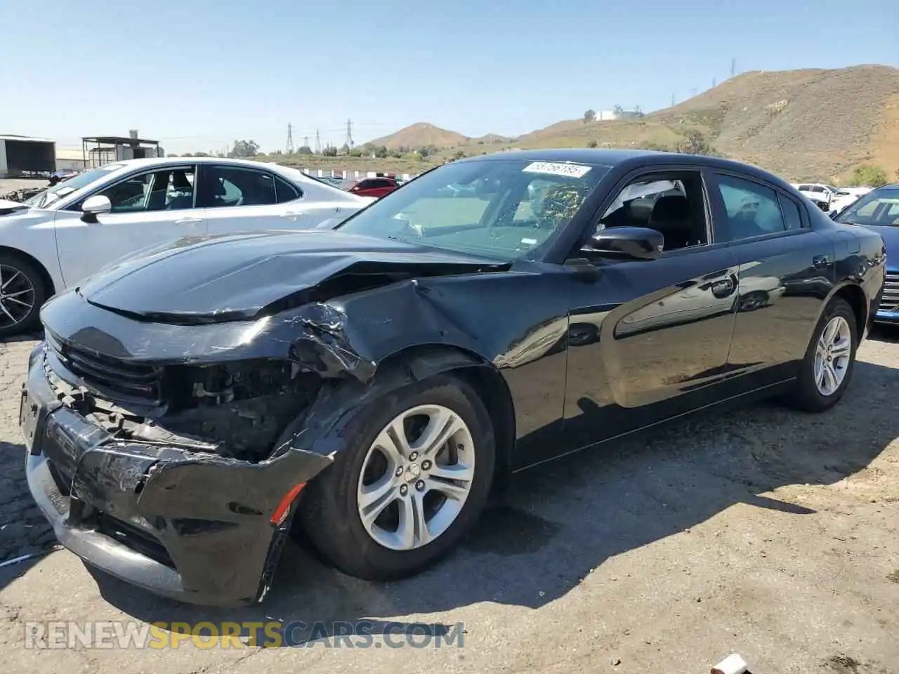 1 Photograph of a damaged car 2C3CDXBGXMH639321 DODGE CHARGER 2021