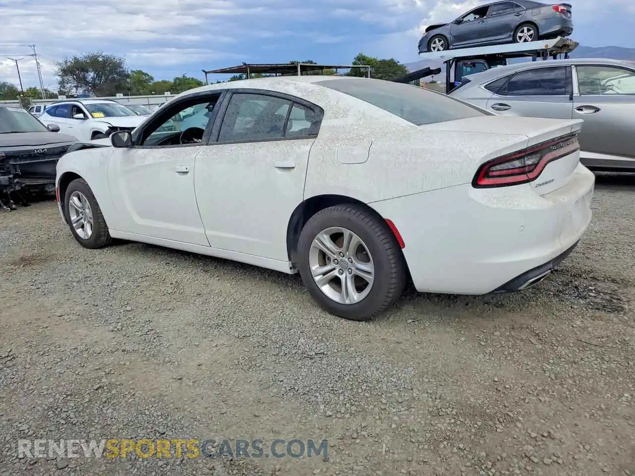 2 fotografías del automóvil dañado 2C3CDXBGXMH670956 DODGE CHARGER 2021