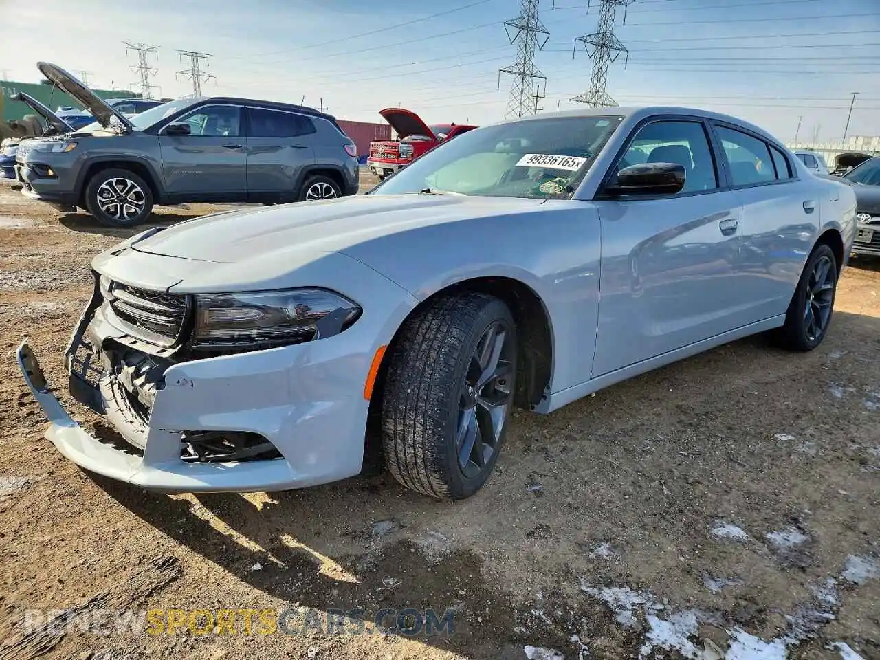 1 Photograph of a damaged car 2C3CDXBGXMH678541 DODGE CHARGER 2021