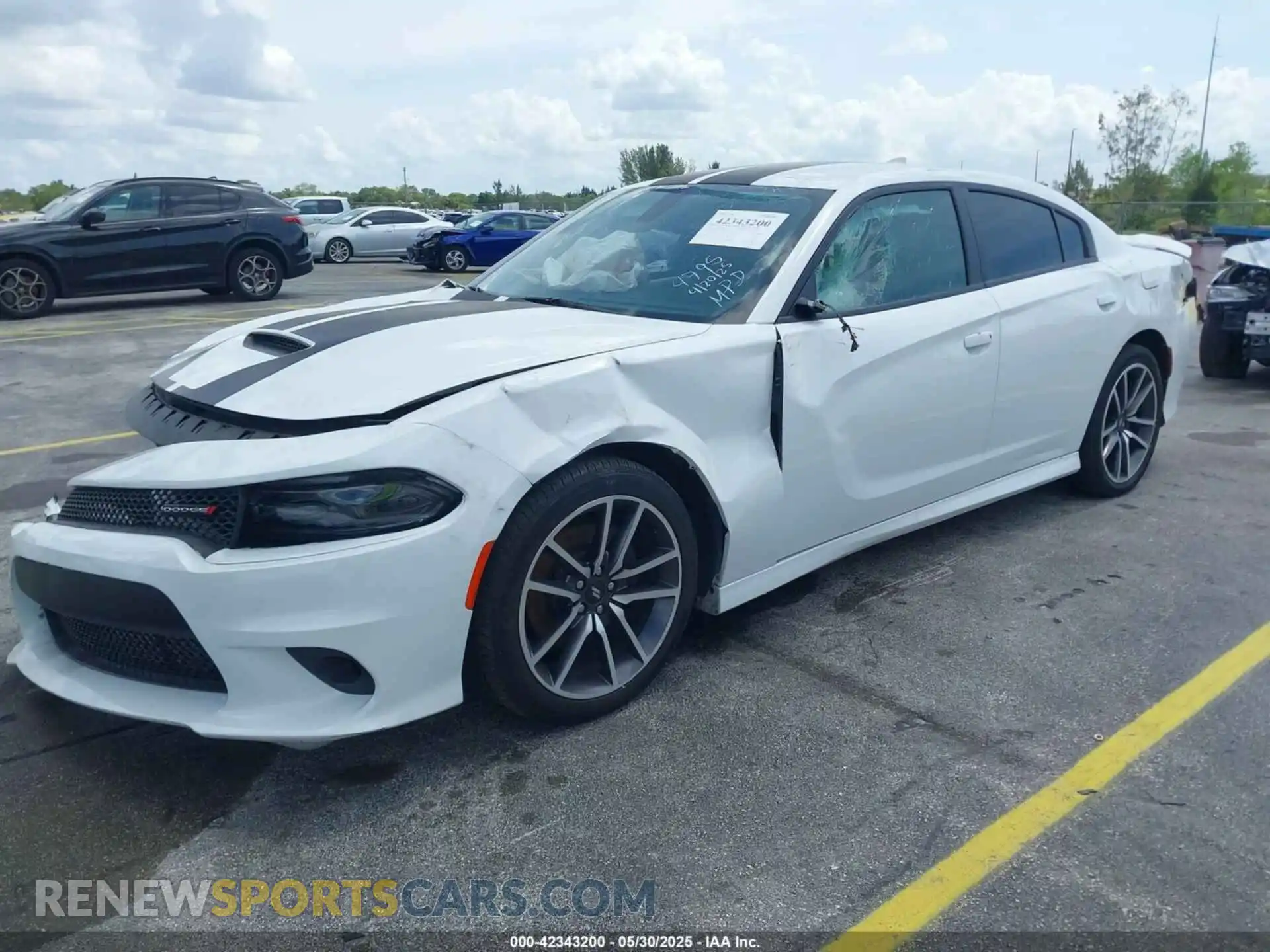 2 Photograph of a damaged car 2C3CDXCT0MH504795 DODGE CHARGER 2021