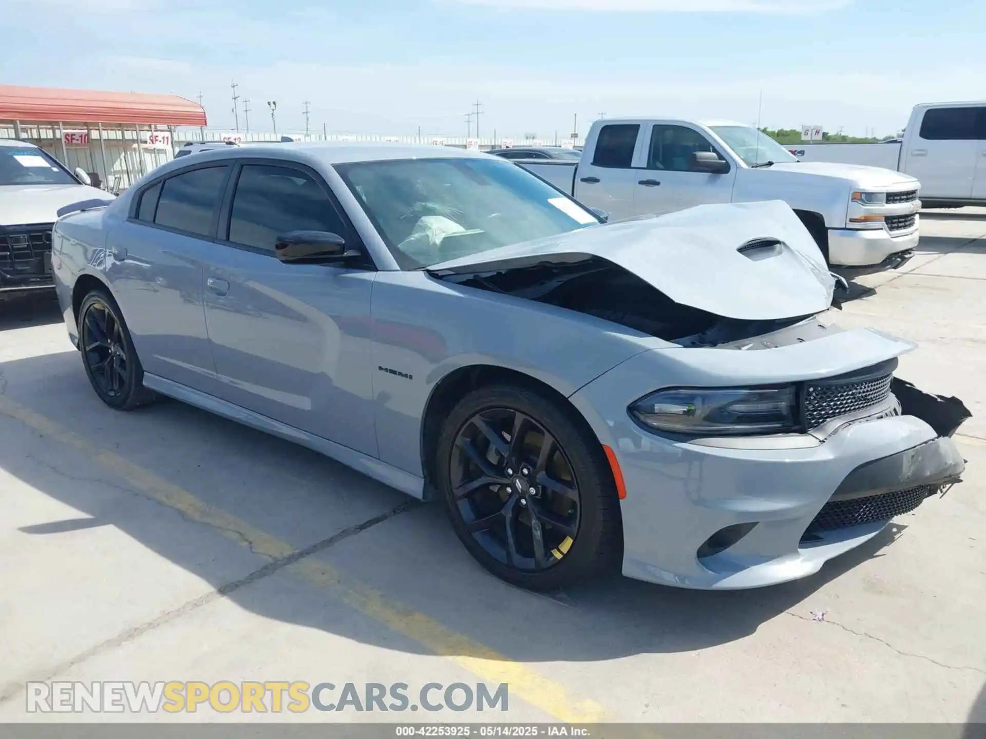 1 Photograph of a damaged car 2C3CDXCT0MH602127 DODGE CHARGER 2021