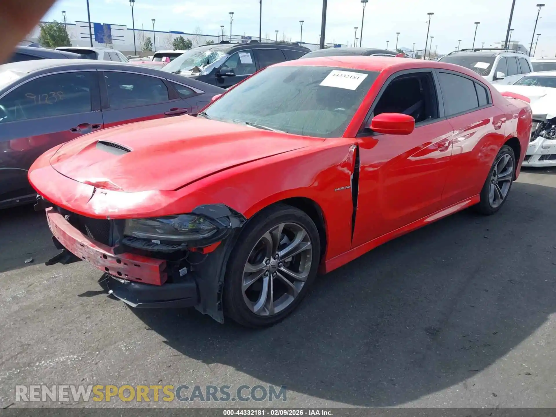 2 Photograph of a damaged car 2C3CDXCT1MH565072 DODGE CHARGER 2021