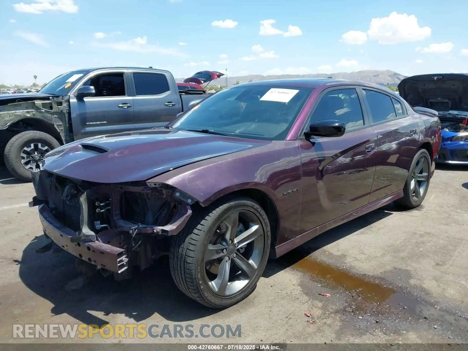 2 Photograph of a damaged car 2C3CDXCT2MH574377 DODGE CHARGER 2021