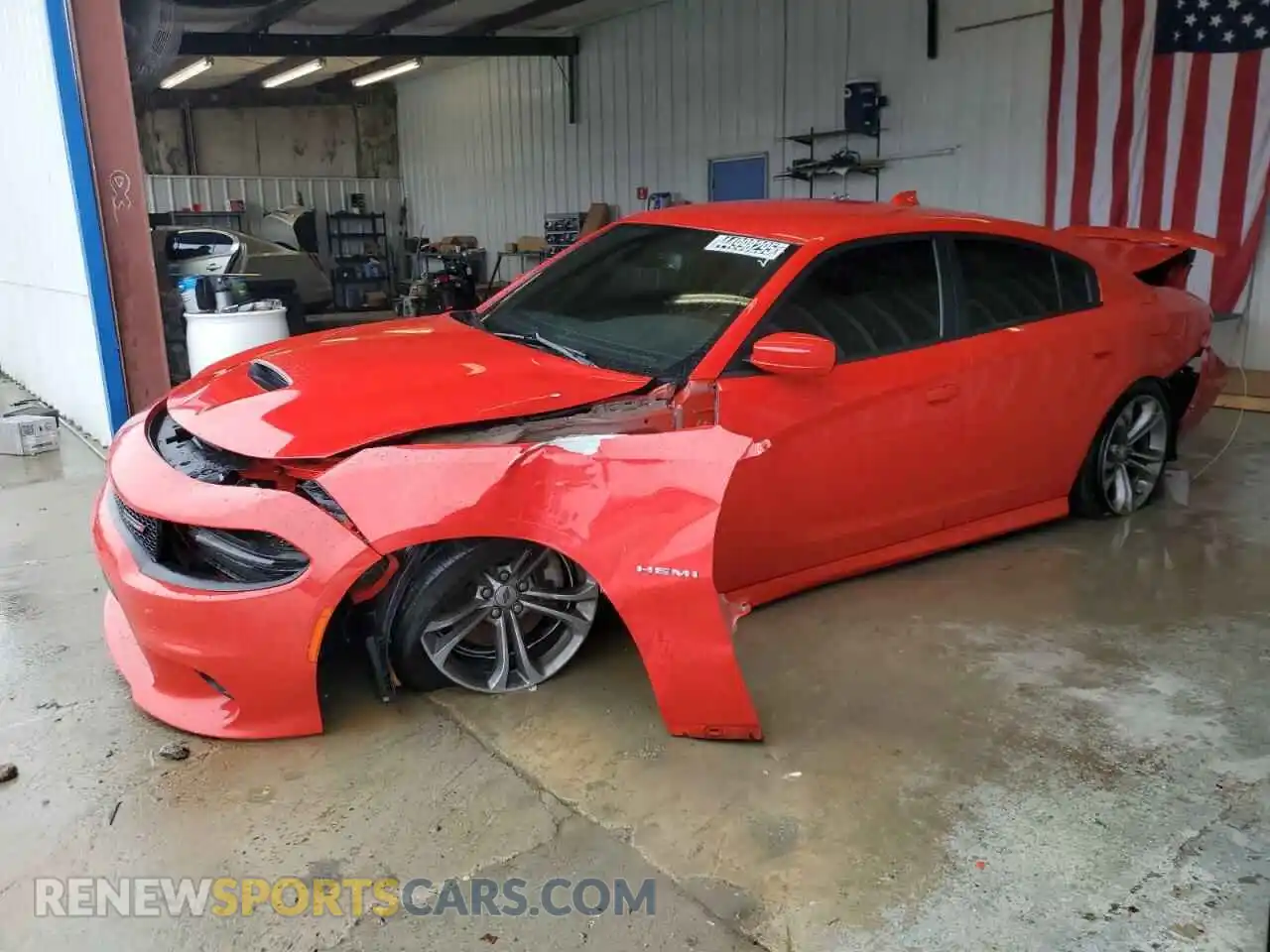 1 Photograph of a damaged car 2C3CDXCT2MH583984 DODGE CHARGER 2021