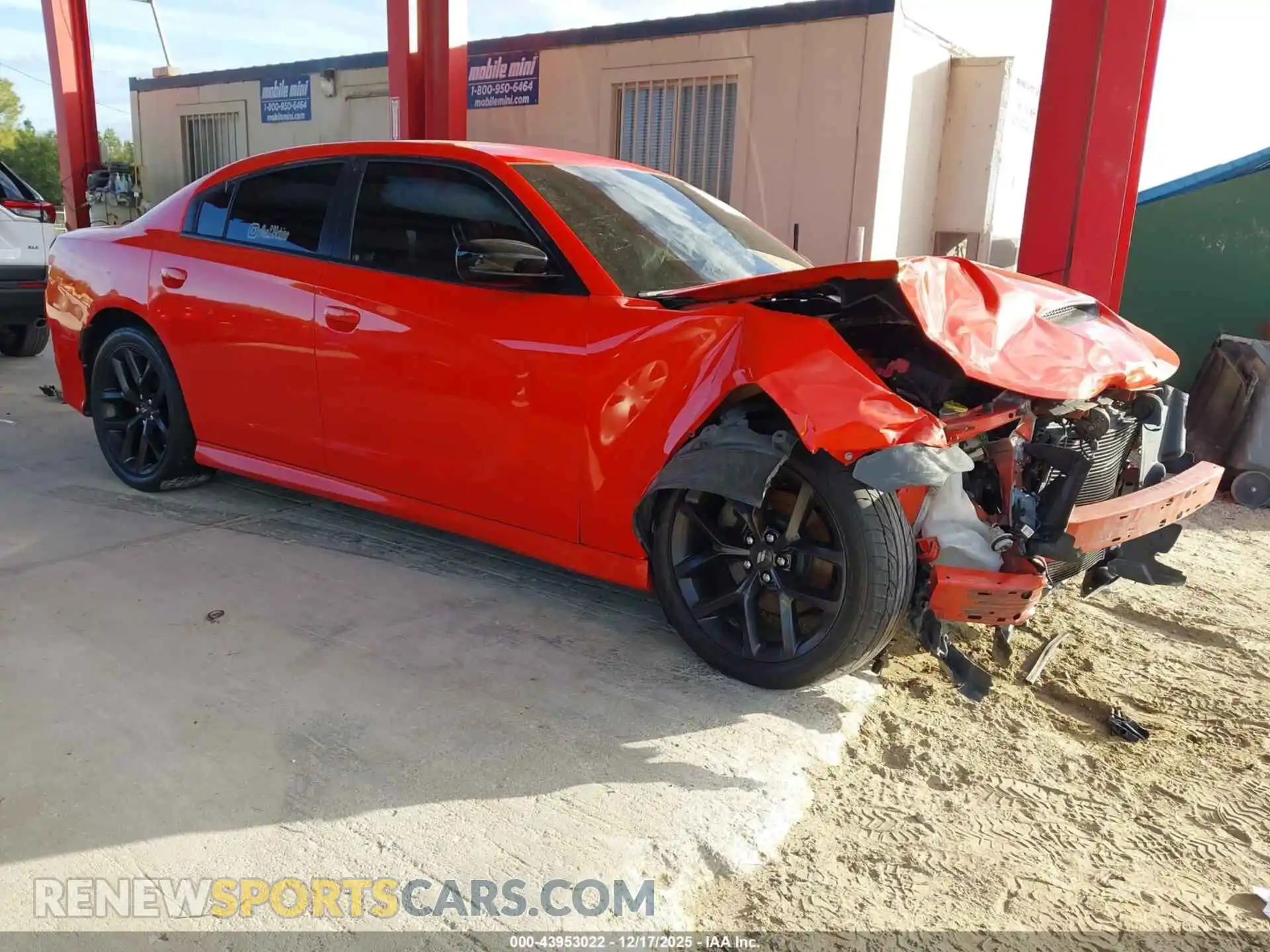 1 Photograph of a damaged car 2C3CDXCT2MH588599 DODGE CHARGER 2021