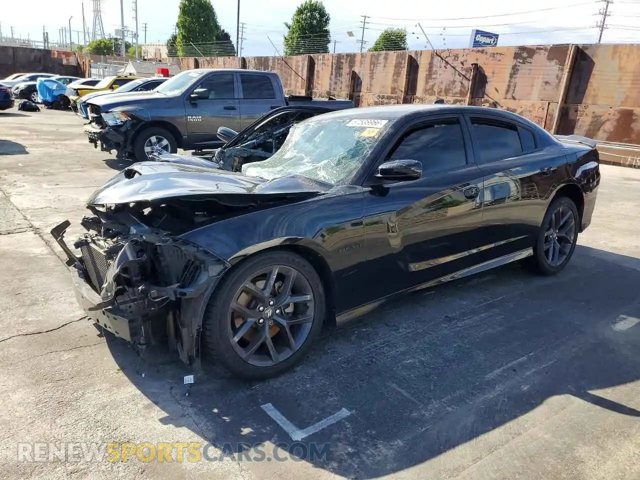 1 Photograph of a damaged car 2C3CDXCT3MH652231 DODGE CHARGER 2021