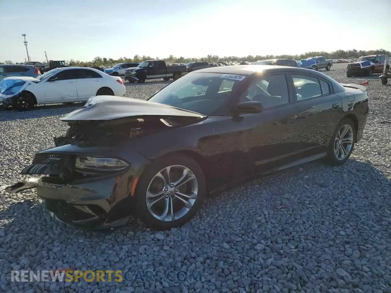 1 Photograph of a damaged car 2C3CDXCT4MH521955 DODGE CHARGER 2021