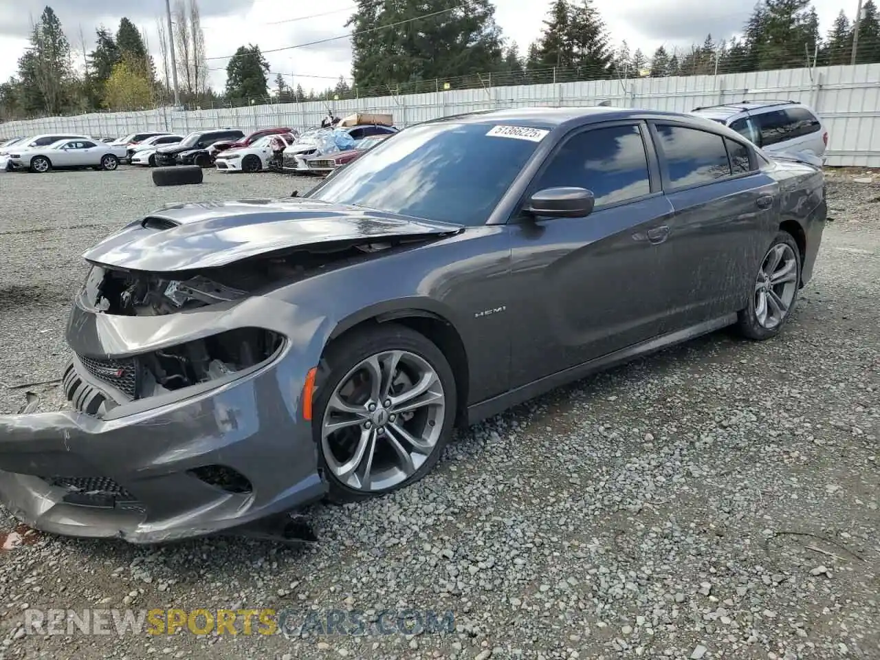 1 Photograph of a damaged car 2C3CDXCT4MH547844 DODGE CHARGER 2021