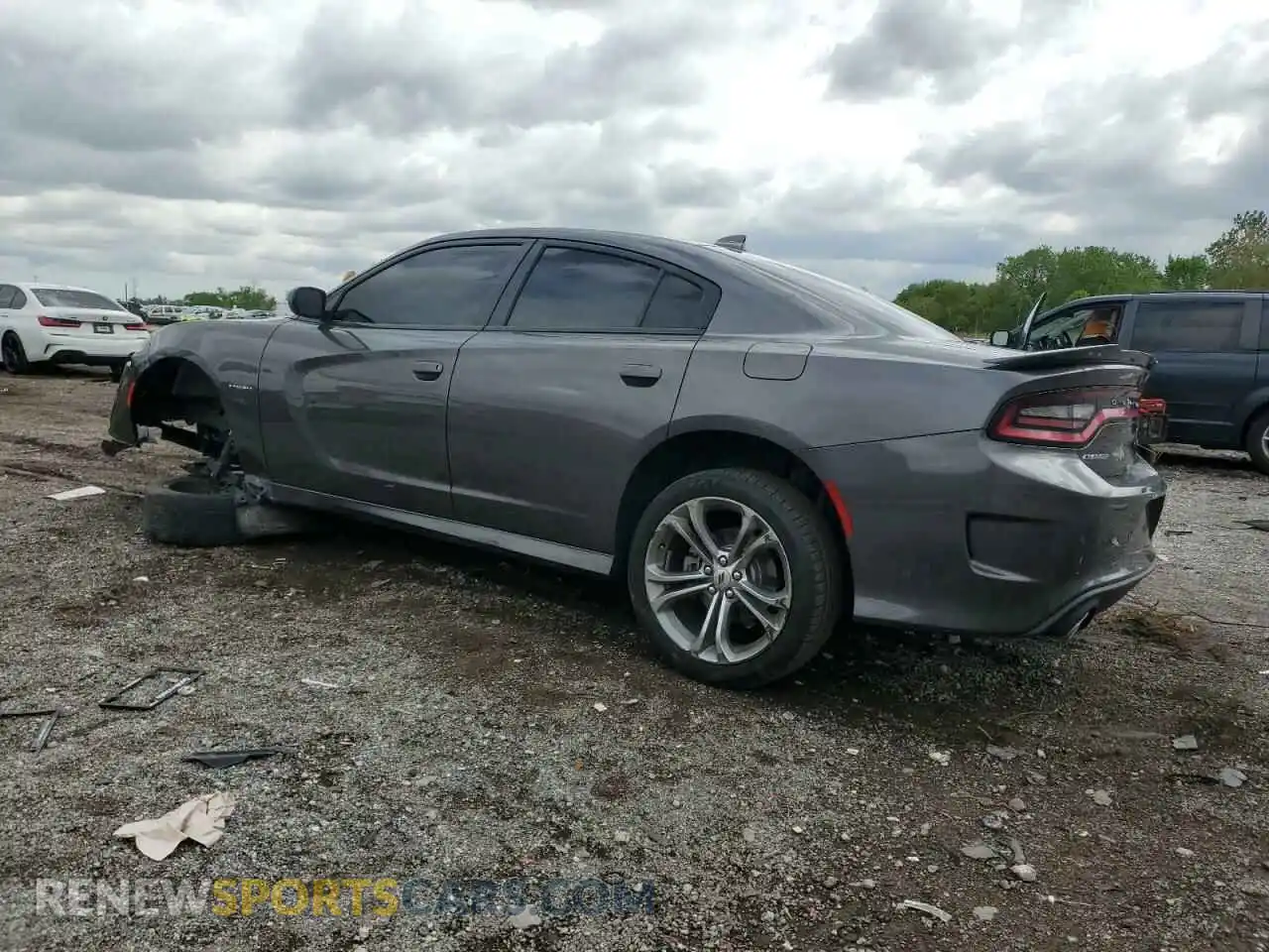 2 Photograph of a damaged car 2C3CDXCT4MH587552 DODGE CHARGER 2021