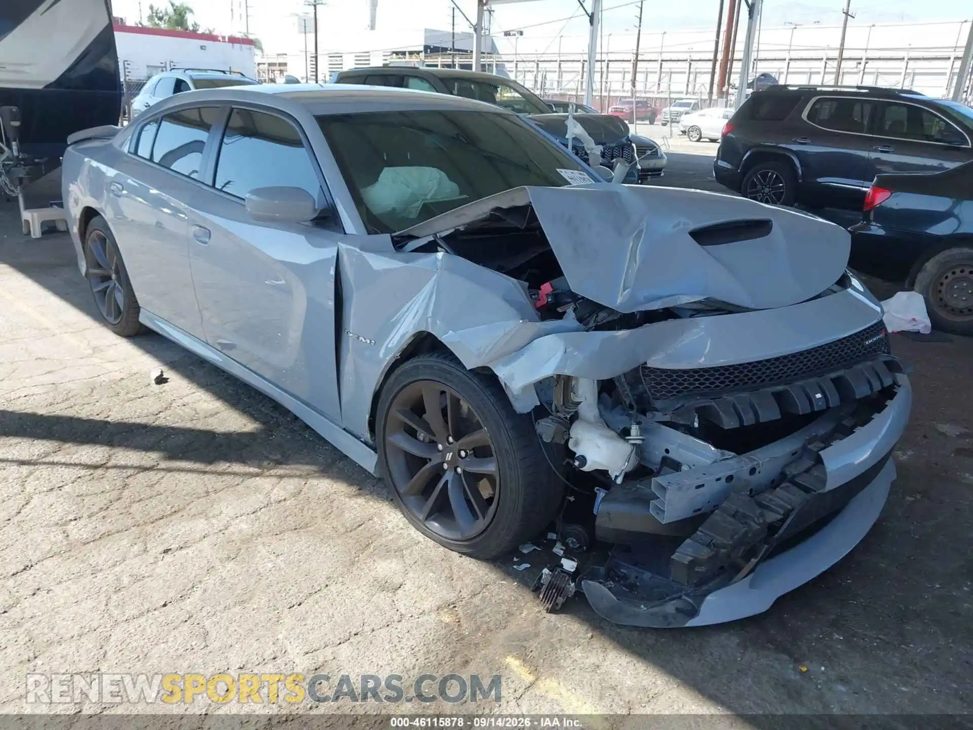 1 Photograph of a damaged car 2C3CDXCT4MH656336 DODGE CHARGER 2021