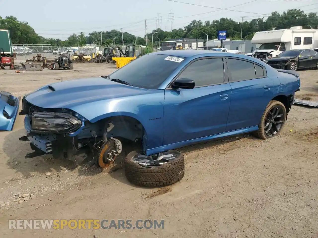 1 Photograph of a damaged car 2C3CDXCT4MH682256 DODGE CHARGER 2021