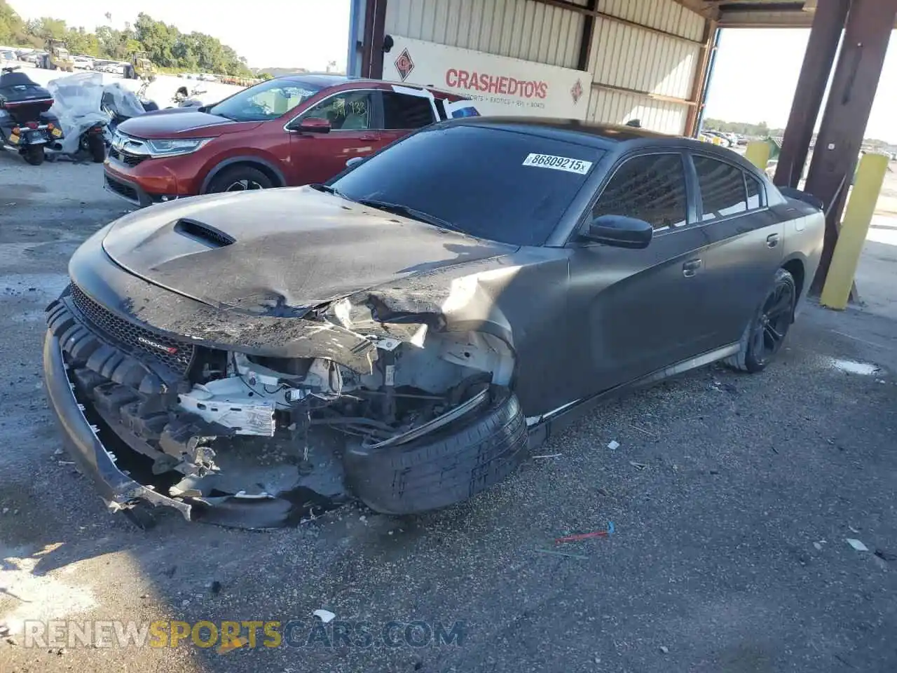 1 Photograph of a damaged car 2C3CDXCT5MH524671 DODGE CHARGER 2021