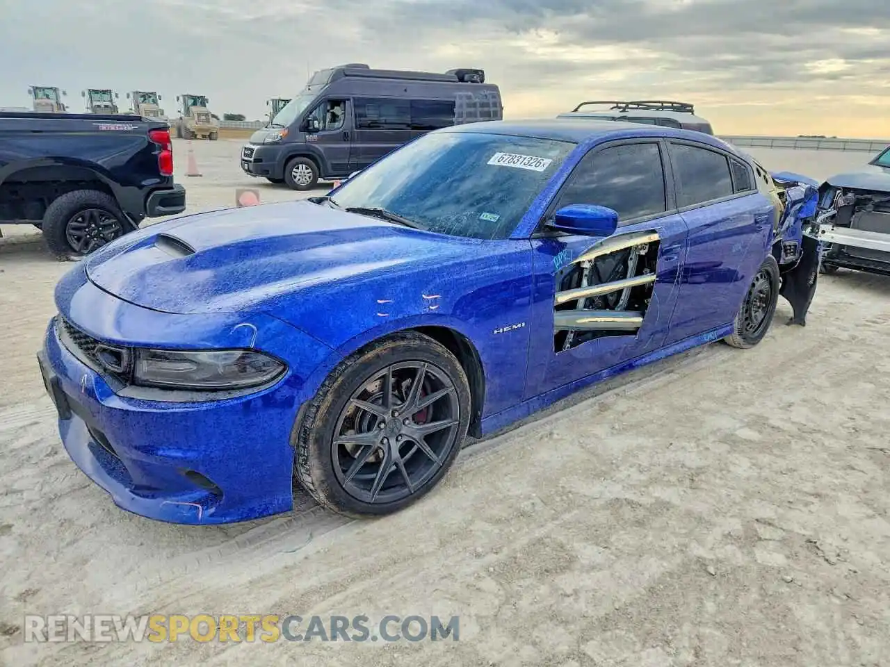 1 Photograph of a damaged car 2C3CDXCT5MH574843 DODGE CHARGER 2021