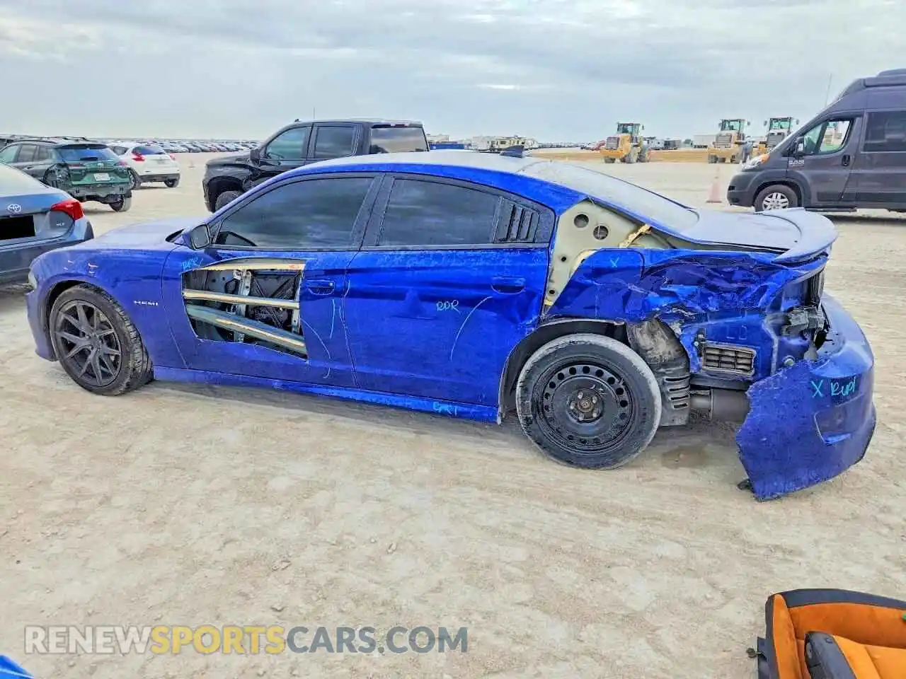 2 Photograph of a damaged car 2C3CDXCT5MH574843 DODGE CHARGER 2021