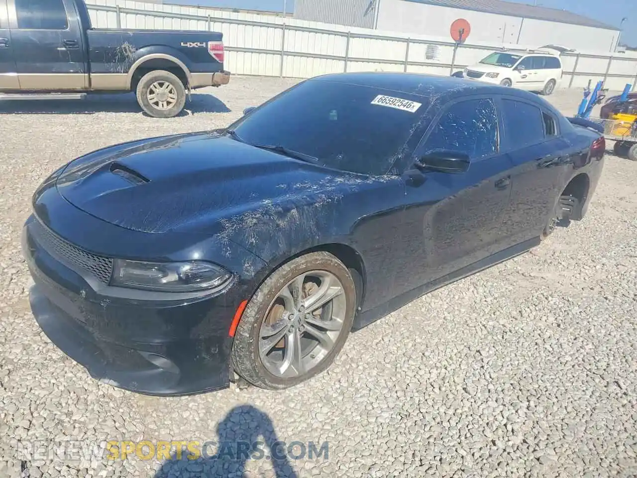 1 Photograph of a damaged car 2C3CDXCT5MH638668 DODGE CHARGER 2021