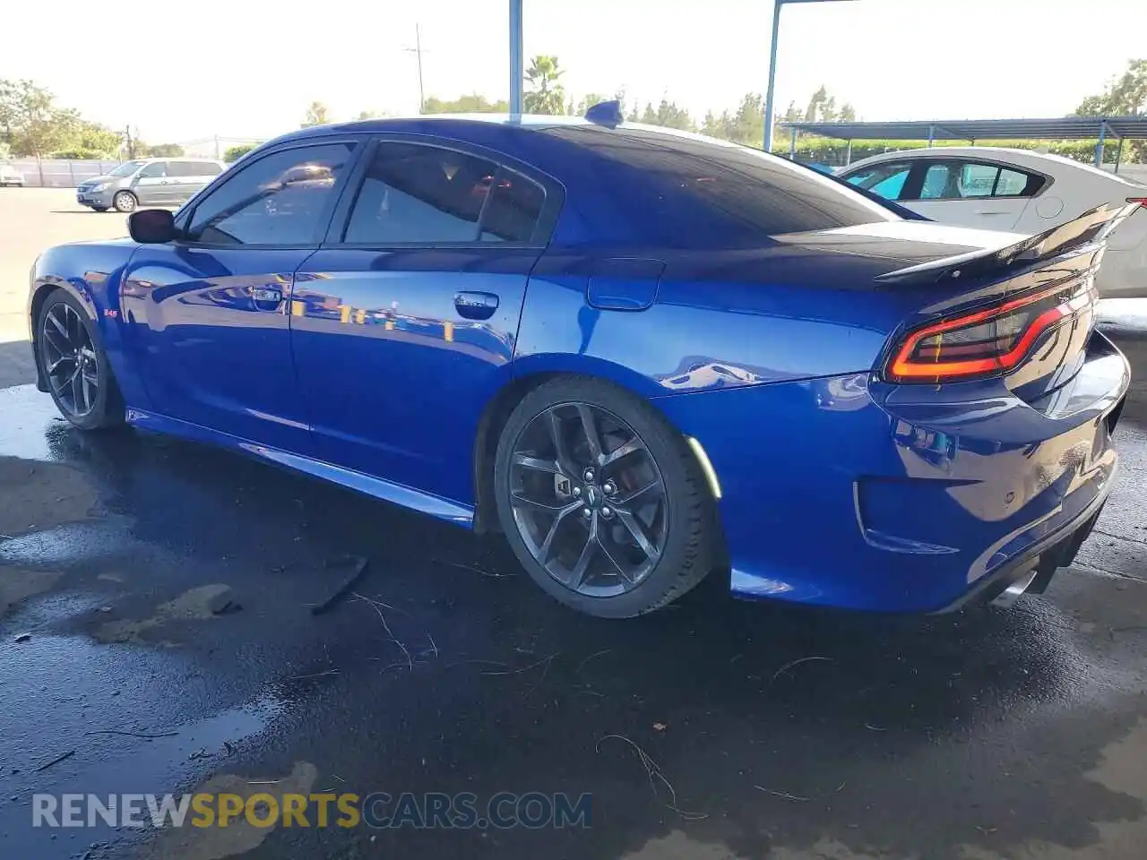 2 fotografías del automóvil dañado 2C3CDXCT5MH647869 DODGE CHARGER 2021