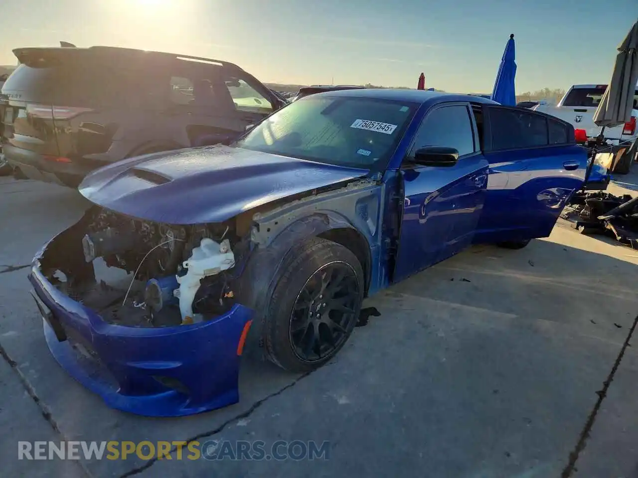 1 Photograph of a damaged car 2C3CDXCT7MH504017 DODGE CHARGER 2021