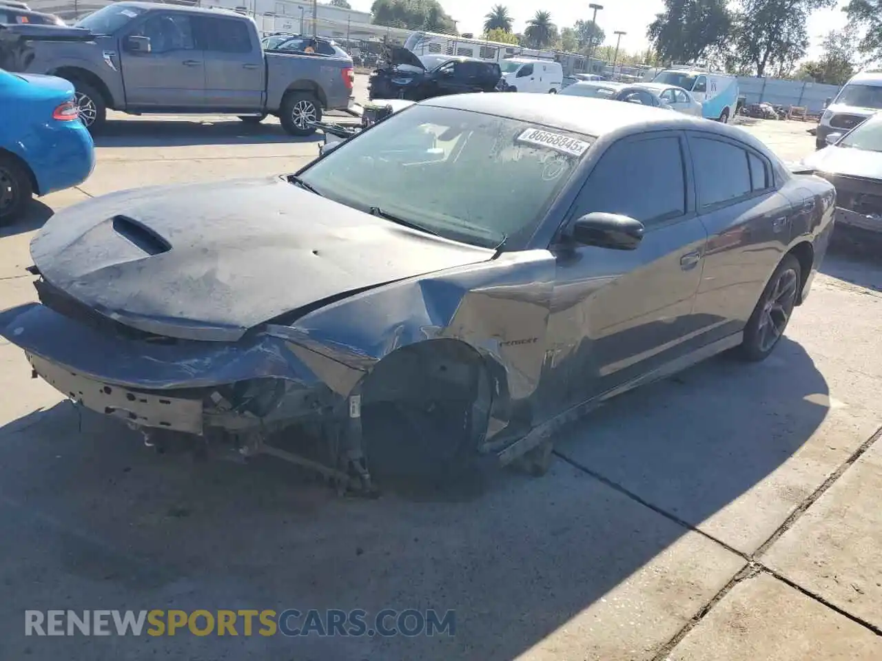 1 Photograph of a damaged car 2C3CDXCT7MH588131 DODGE CHARGER 2021