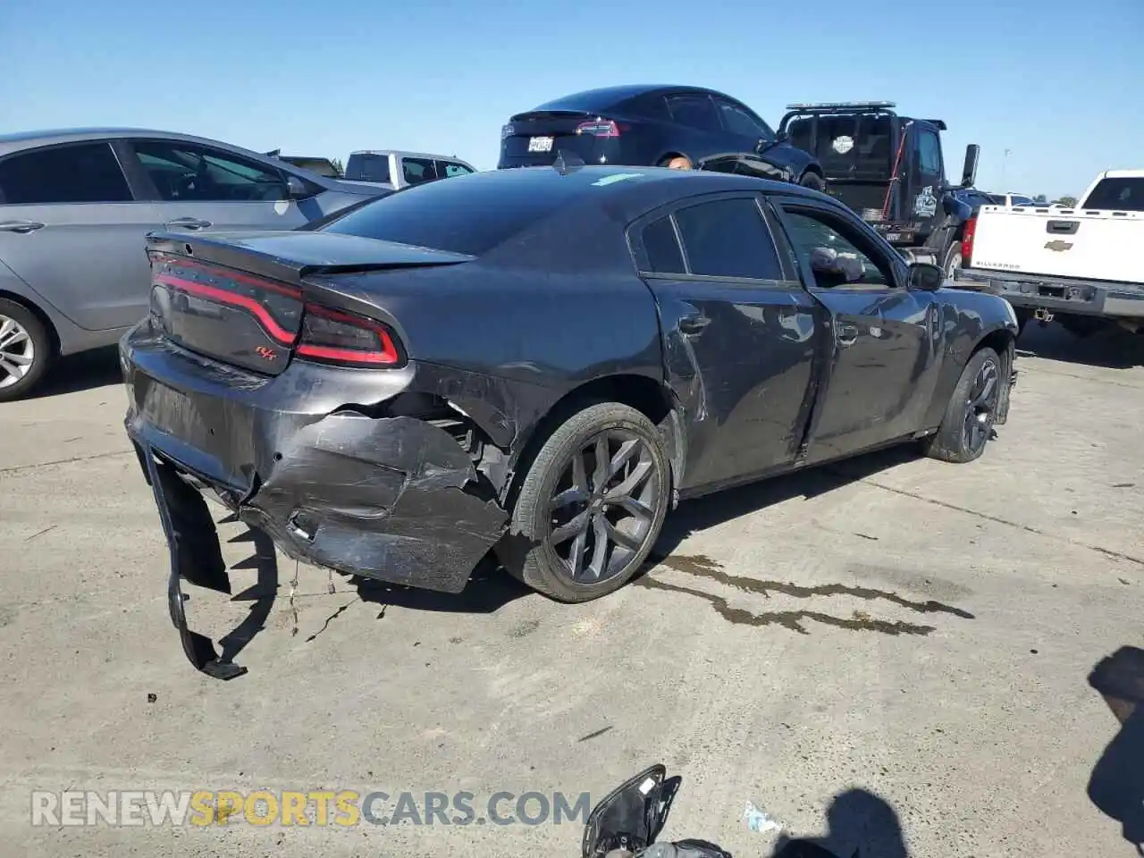 3 Photograph of a damaged car 2C3CDXCT7MH588131 DODGE CHARGER 2021
