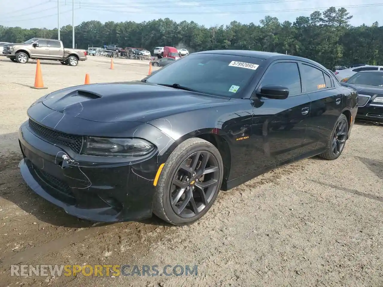 1 Photograph of a damaged car 2C3CDXCT8MH557003 DODGE CHARGER 2021