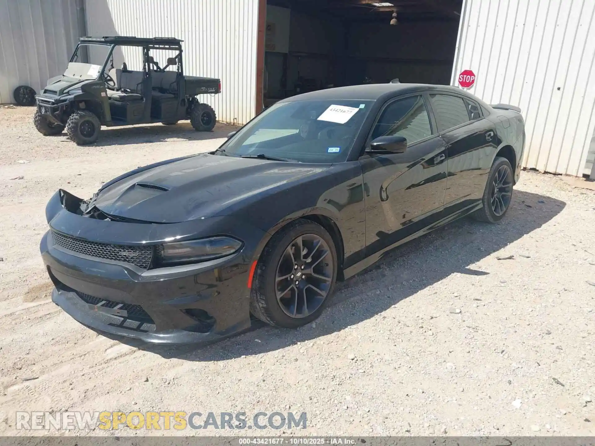 2 Photograph of a damaged car 2C3CDXCT8MH594732 DODGE CHARGER 2021