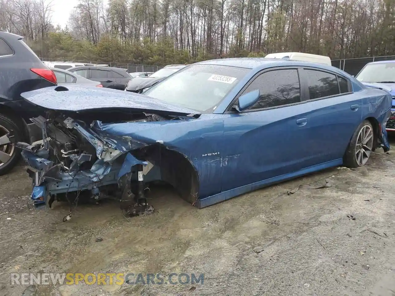 1 Photograph of a damaged car 2C3CDXCT8MH598408 DODGE CHARGER 2021