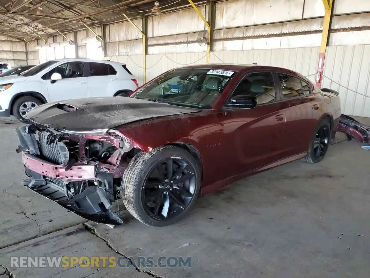 1 Photograph of a damaged car 2C3CDXCT8MH645565 DODGE CHARGER 2021