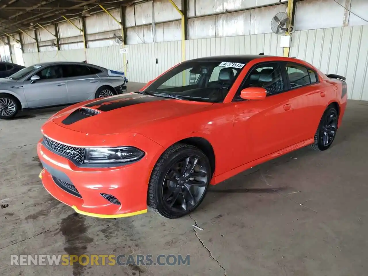 1 Photograph of a damaged car 2C3CDXCT8MH674998 DODGE CHARGER 2021