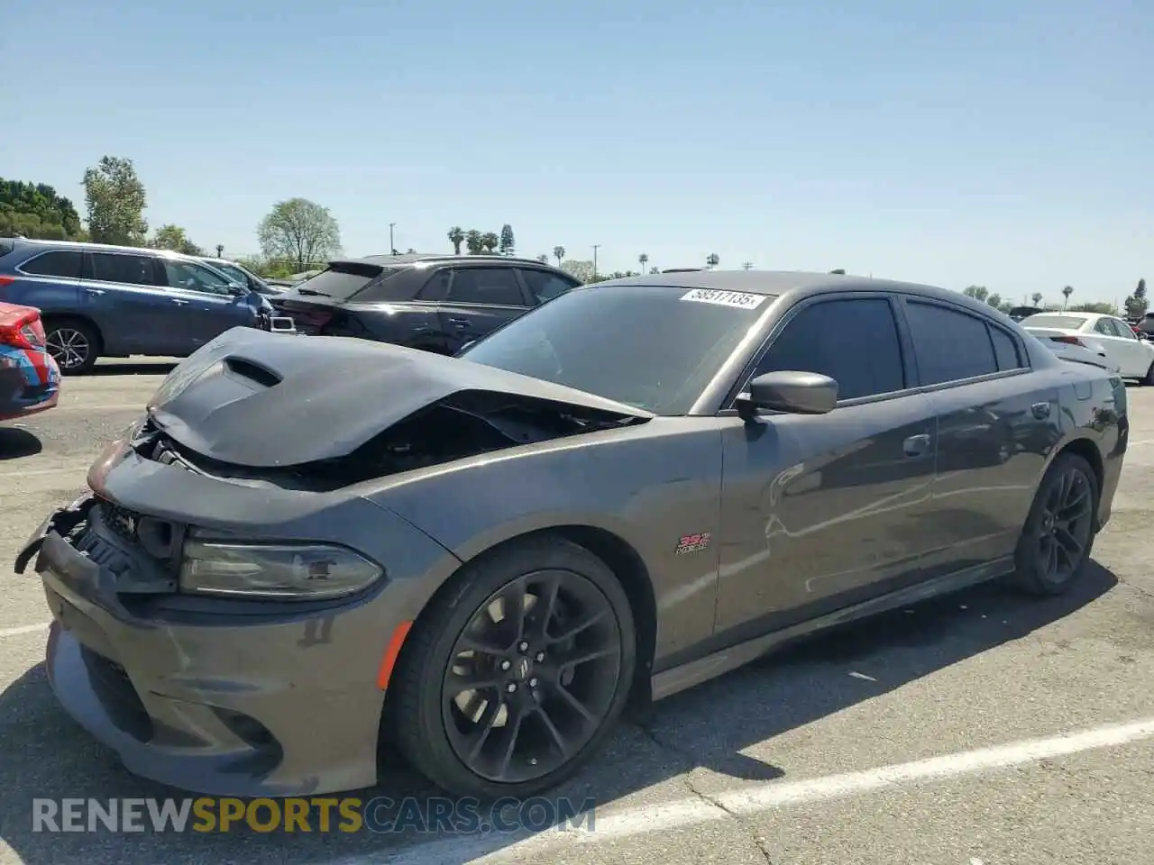 1 Photograph of a damaged car 2C3CDXGJ0MH543847 DODGE CHARGER 2021